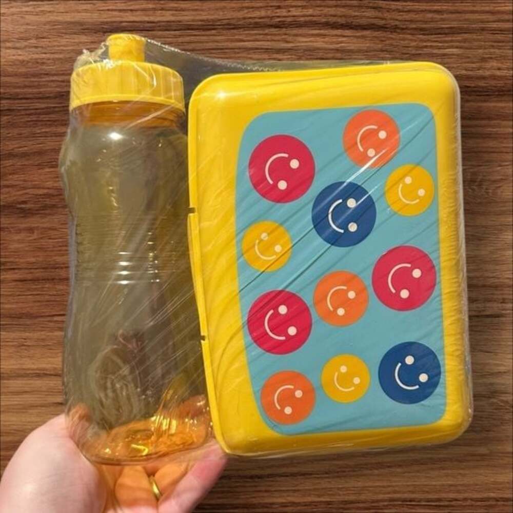 Colorful Lunchbox and Water Bottle Set